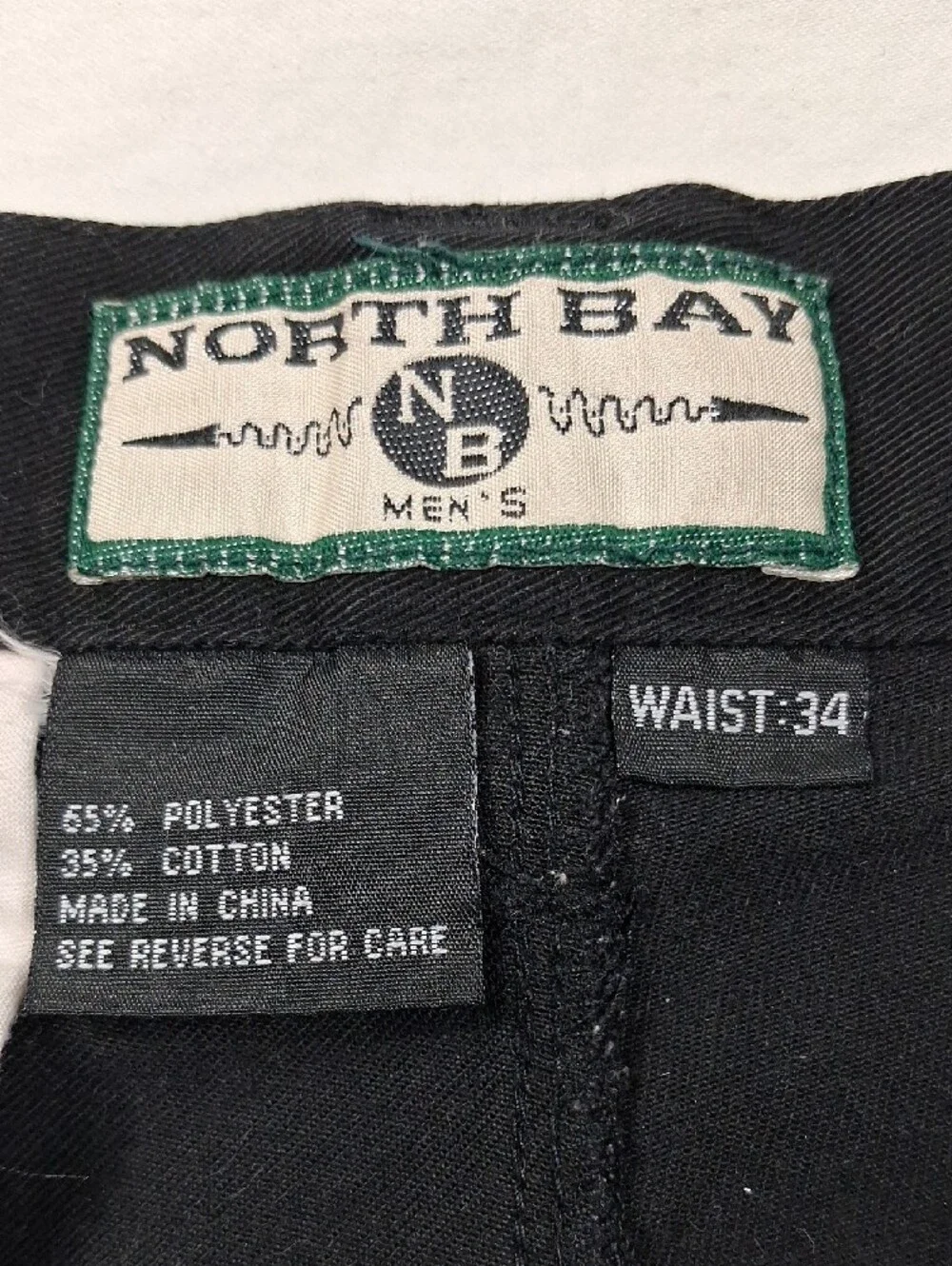 NorthBay Men's Black Casual Shorts Size 34